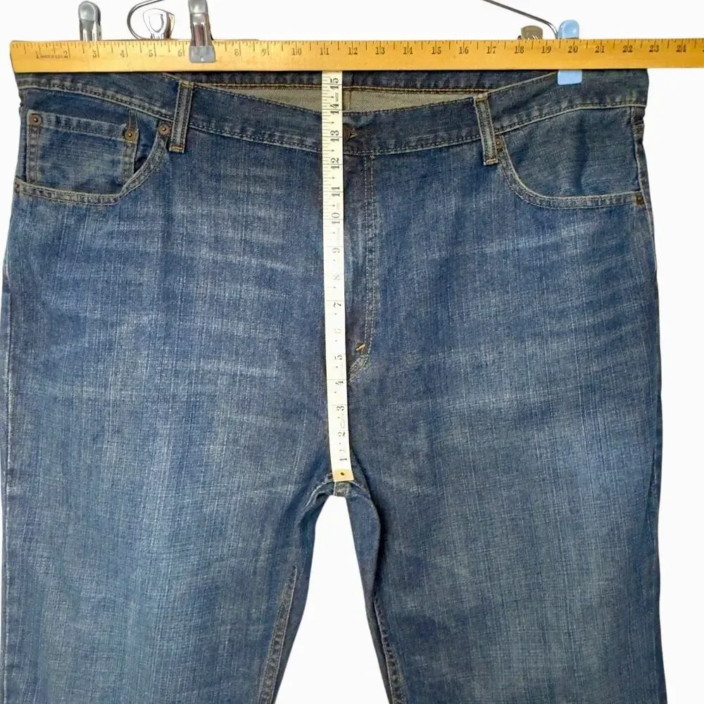 Levi’s 559 Relaxed Straight Jeans 46x30 (28) Big Tall Mid Wash Cotton Workwear